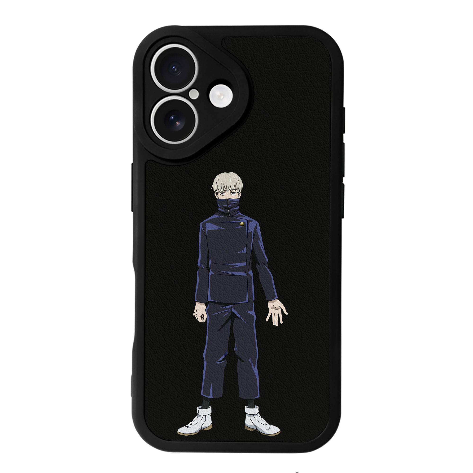 （画像用） 呪術廻戦 Jujutsu Kaisen 【iPhone 16シリーズ対応】シリコンスマホケース（レザー調） 材質：シリコン